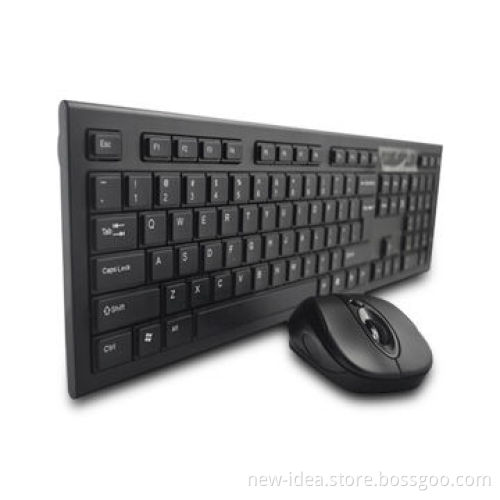 Wireless Keyboard/Mouse Combo, 2410 to 2/470MHz Working Rate Range and 1.8 to 3.4V Working Voltage